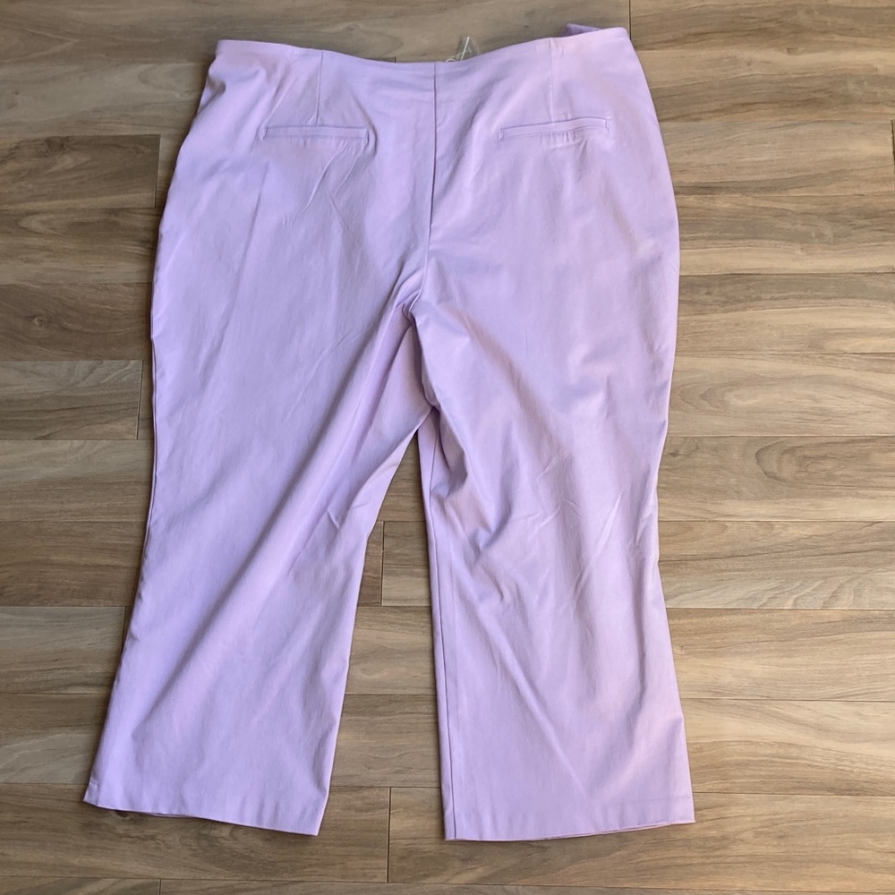 Zac & Rachel lavender pant with stretch career office business casual 24W - Picture 10 of 16